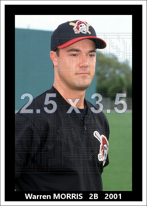 Warren Morris - 2001 Pittsburgh Pirates - choose a size & style