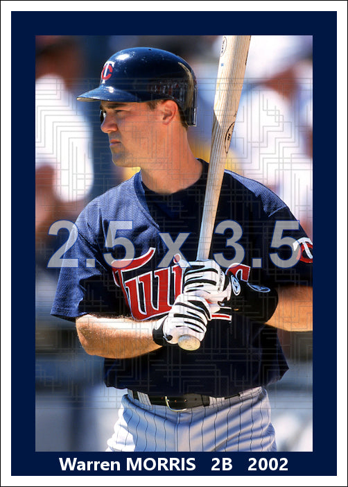 Warren Morris - 2002 Minnesota Twins - choose a size & style