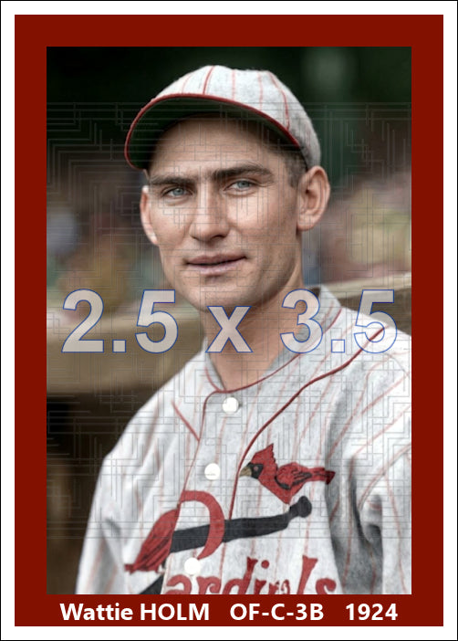 Wattie Holm - 1924 St. Louis Cardinals - choose a size & style