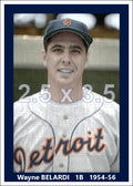 Wayne Belardi - 1954-56 Detroit Tigers - choose a size & style