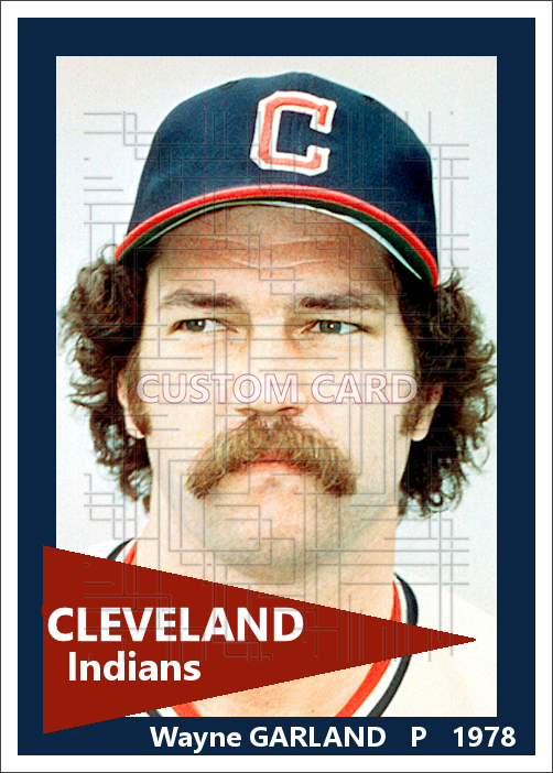 Wayne Garland - 1978 Cleveland Indians - choose a size & style