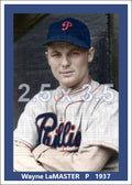 Wayne LaMaster - 1937 Philadelphia Phillies - choose a size & style