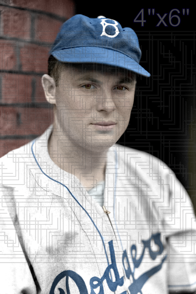 Wayne LaMaster - 1938 Brooklyn Dodgers - choose a size & style