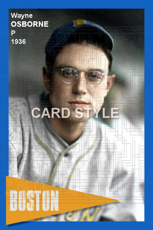 Wayne Osborne - 1936 Boston Bees - choose a size & style