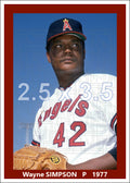 Wayne Simpson - 1977 California Angels - choose a size & style