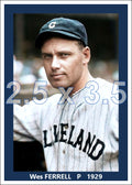 Wes Ferrell - 1929 Cleveland Indians - choose a size & style