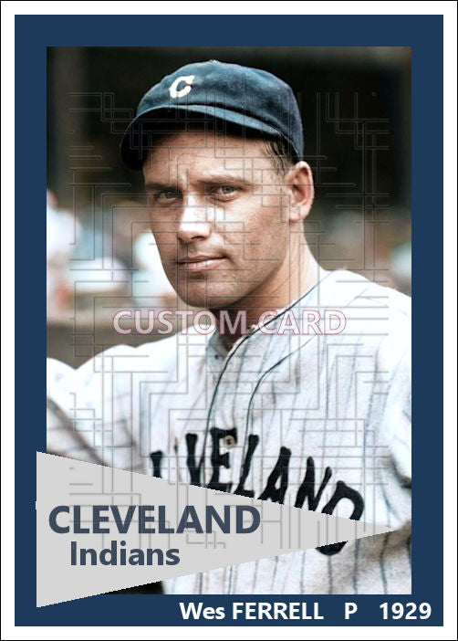 Wes Ferrell - 1929 Cleveland Indians - choose a size & style