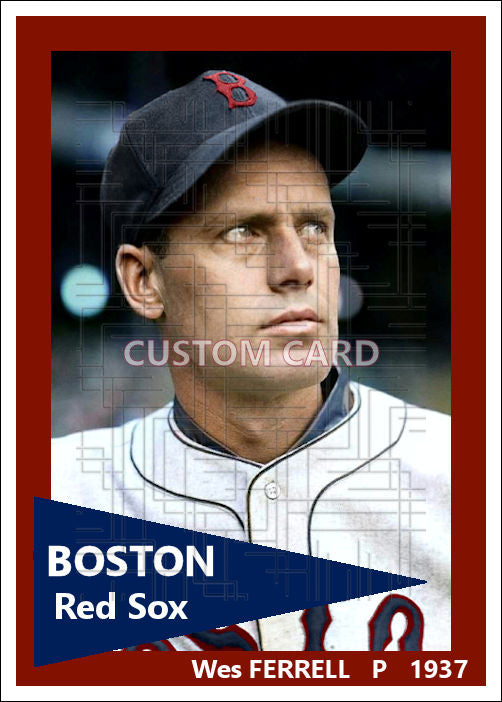 Wes Ferrell - 1937 Boston Red Sox - choose a size & style