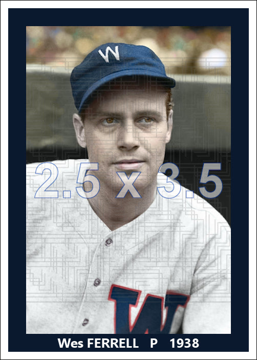 Wes Ferrell - 1938 Washington Senators - choose a size & style
