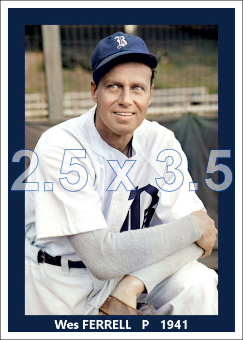 Wes Ferrell - 1941 Boston Braves - choose a size & style