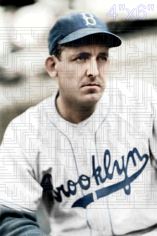 Wes Flowers - 1944 Brooklyn Dodgers - choose a size & style