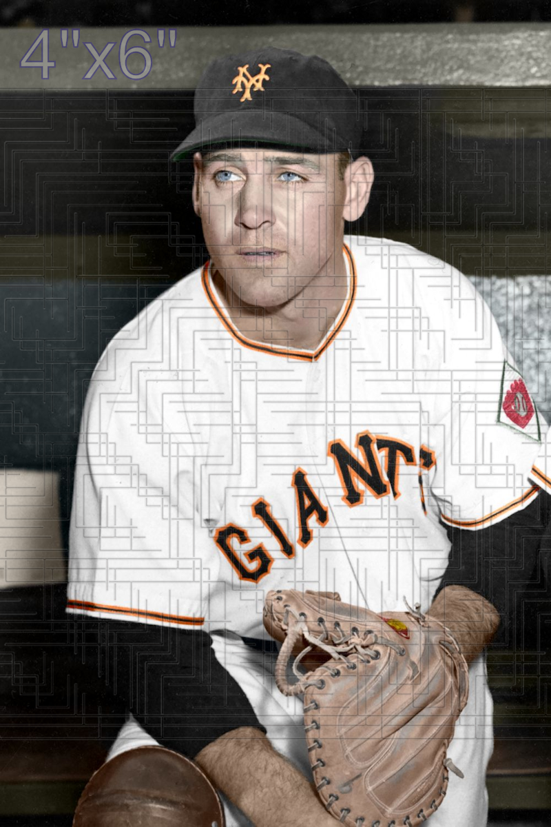 Wes Westrum - 1951 New York Giants - choose a size & style