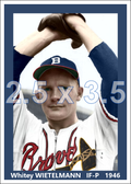 Whitey Wietelmann - 1946 Boston Braves - choose a size & style