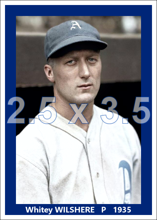 Whitey Wilshere - 1935 Philadelphia Athletics - choose a size & style