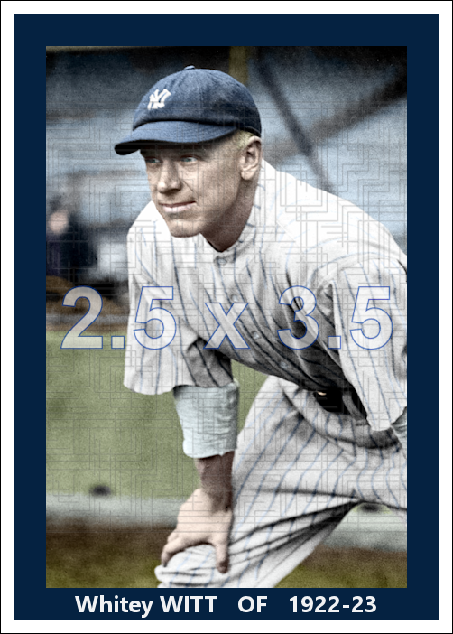 Whitey Witt - 1922-23 New York Yankees - choose a size & style