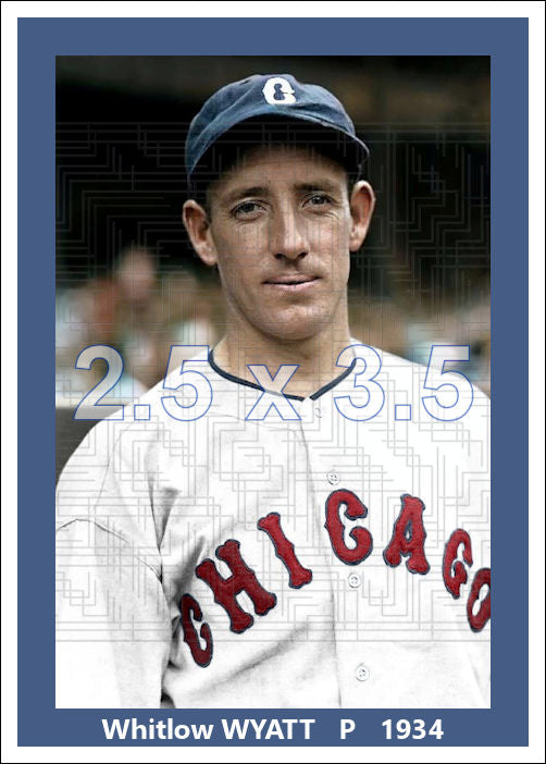 Whitlow Wyatt - 1934 Chicago White Sox - choose a size & style