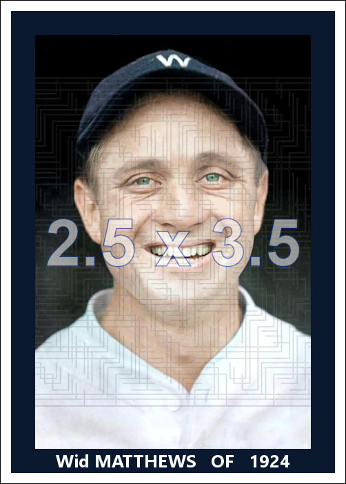 Wid Matthews - 1924 Washington Senators - choose a size & style