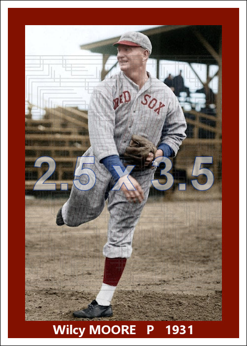 Wilcy Moore - 1931 Boston Red Sox - choose a size & style