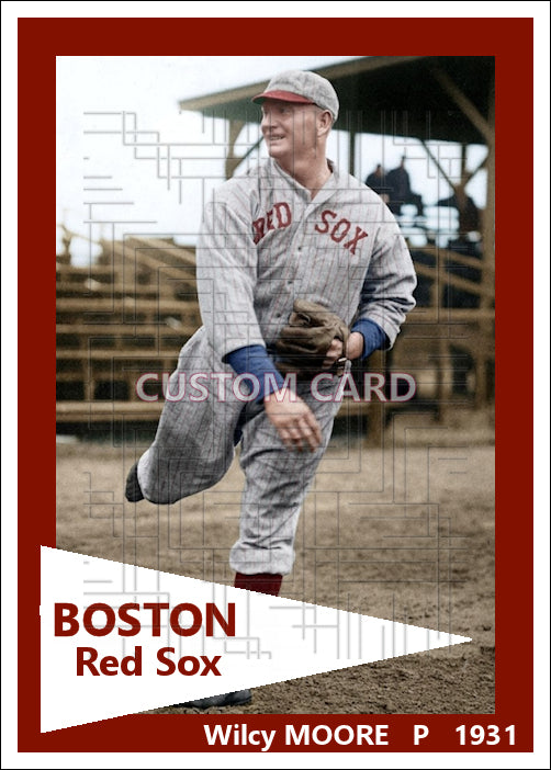 Wilcy Moore - 1931 Boston Red Sox - choose a size & style