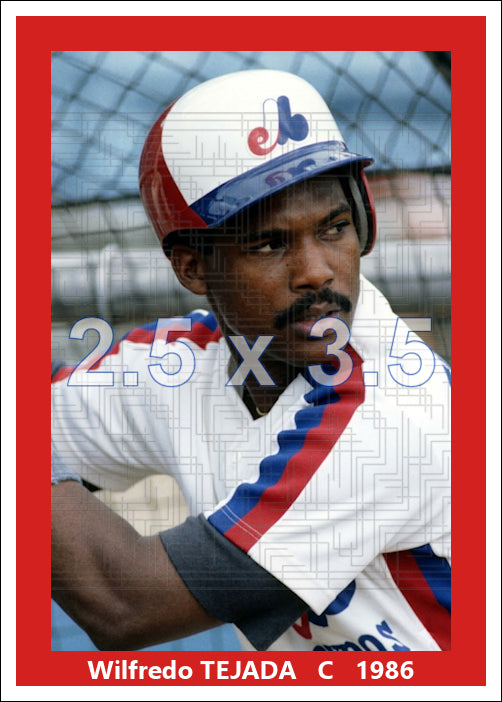 Wilfredo Tejada - 1986 Montreal Expos - choose a size & style