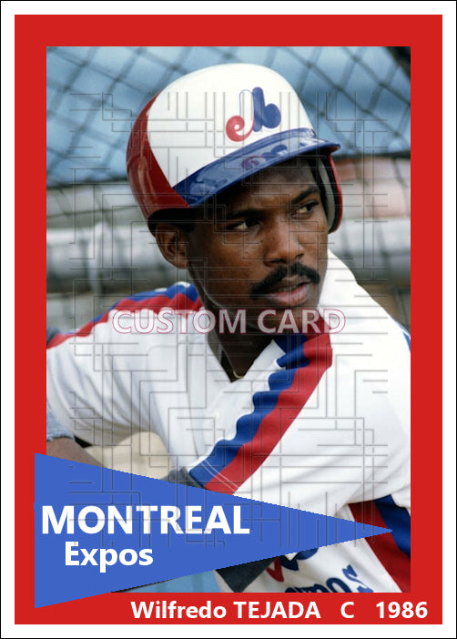 Wilfredo Tejada - 1986 Montreal Expos - choose a size & style