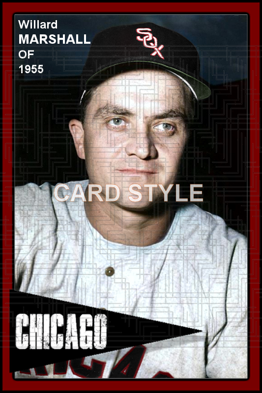 Willard Marshall - 1955 Chicago White Sox - choose a size & style