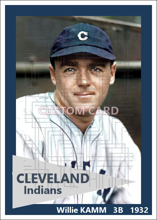 Willie Kamm - 1932 Cleveland Indians - choose a size & style