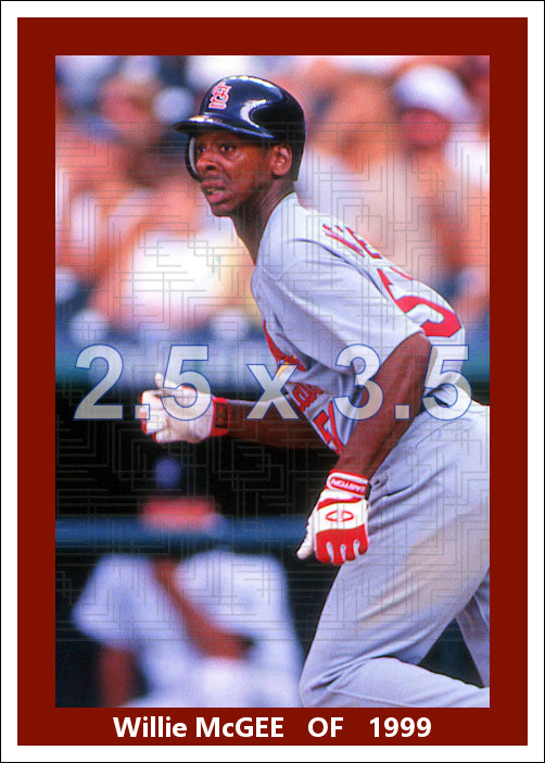 Willie McGee - 1999 St. Louis Cardinals - choose a size & style