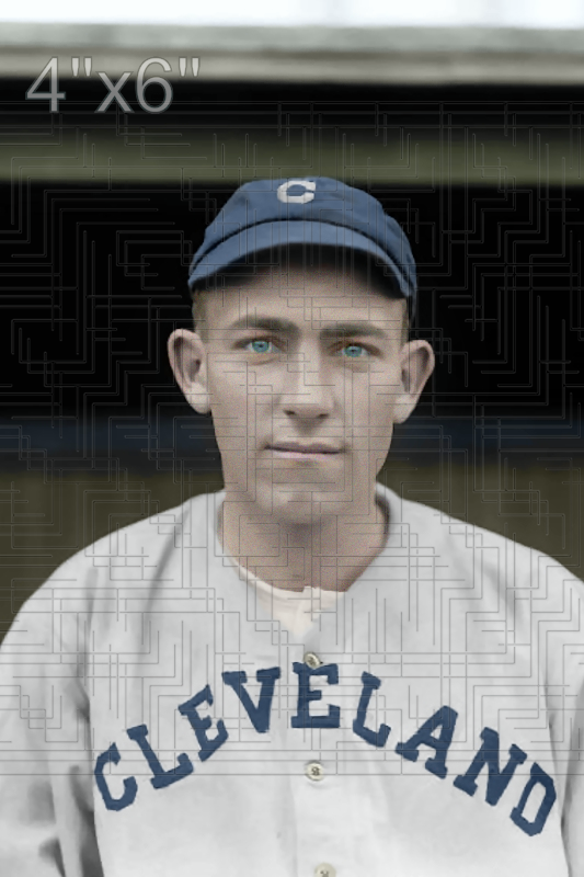 Willie Mitchell - 1910-14 Cleveland Naps - choose a size & style