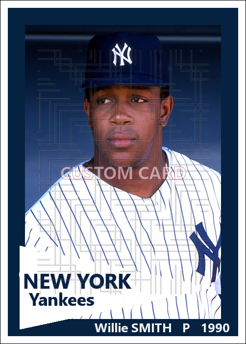 Willie Smith - 1990 New York Yankees spring training - choose a size & style