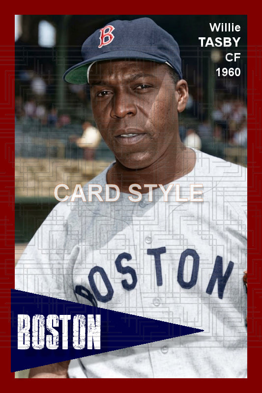Willie Tasby - 1960 Boston Red Sox - choose a size & style