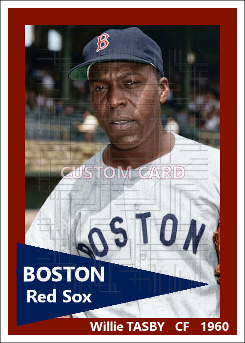 Willie Tasby - 1960 Boston Red Sox - choose a size & style
