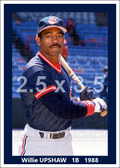 Willie Upshaw - 1988 Cleveland Indians - choose a size & style