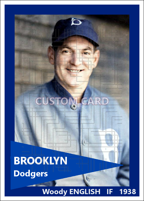 Woody English - 1938 Brooklyn Dodgers - choose a size & style