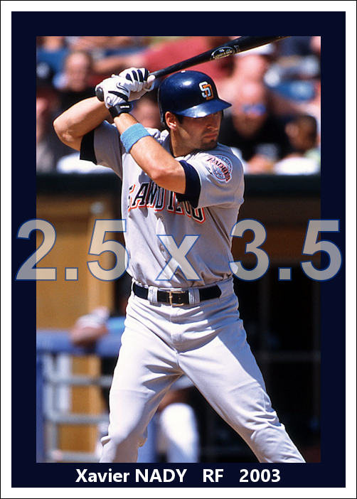 Xavier Nady - 2003 San Diego Padres - choose a size & style