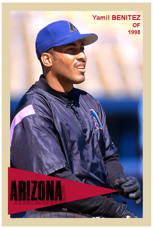 Yamil Benitez - 1998 Arizona Diamondbacks - choose a size & style