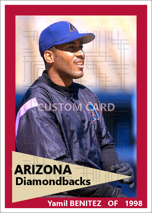 Yamil Benitez - 1998 Arizona Diamondbacks - choose a size & style