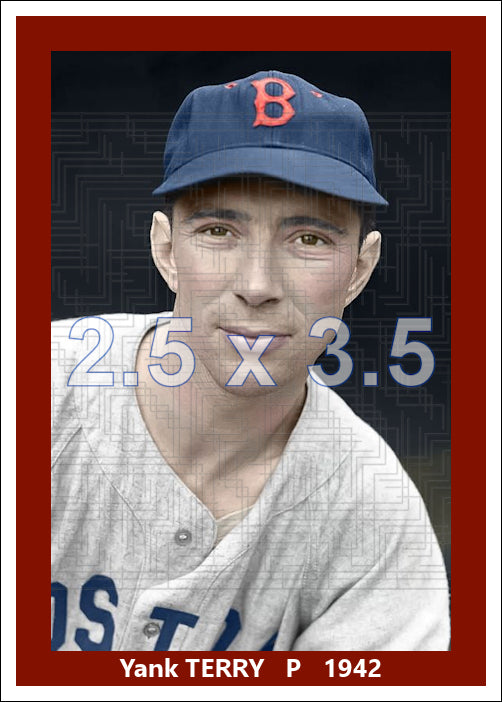 Yank Terry - 1942 Boston Red Sox - choose a size & style