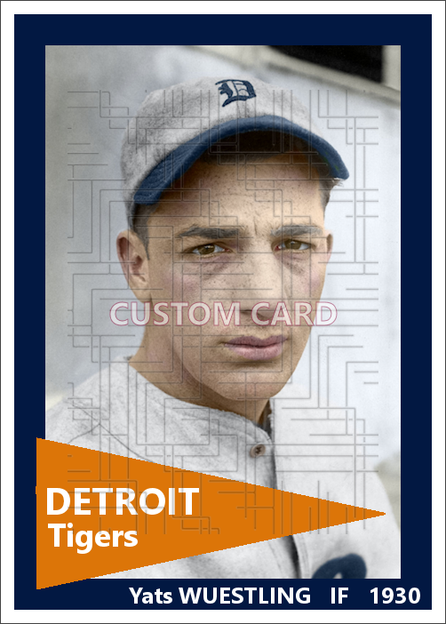 Yats Wuestling - 1930 Detroit Tigers - choose a size & style