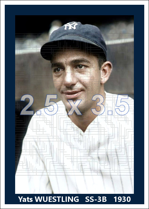 Yats Wuestling - 1930 New York Yankees - choose a size & style