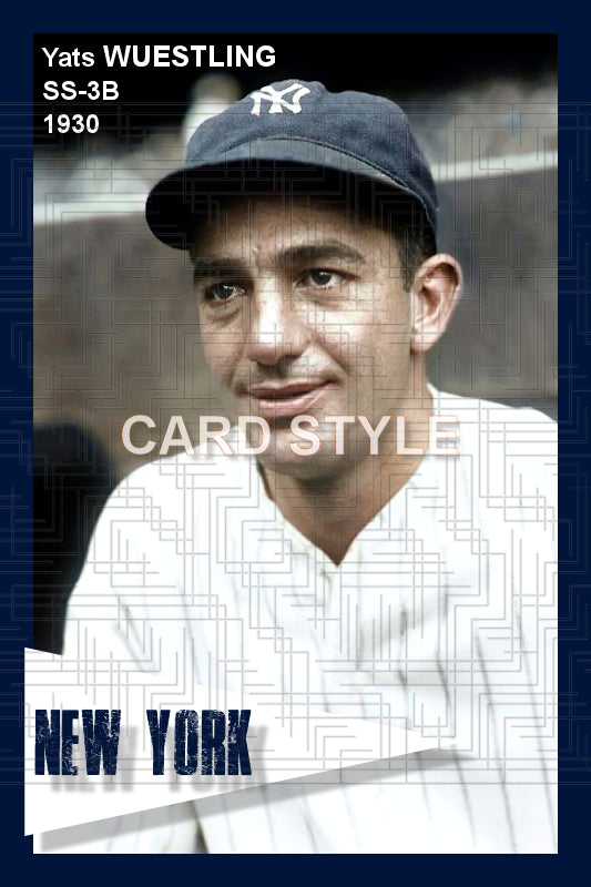 Yats Wuestling - 1930 New York Yankees - choose a size & style