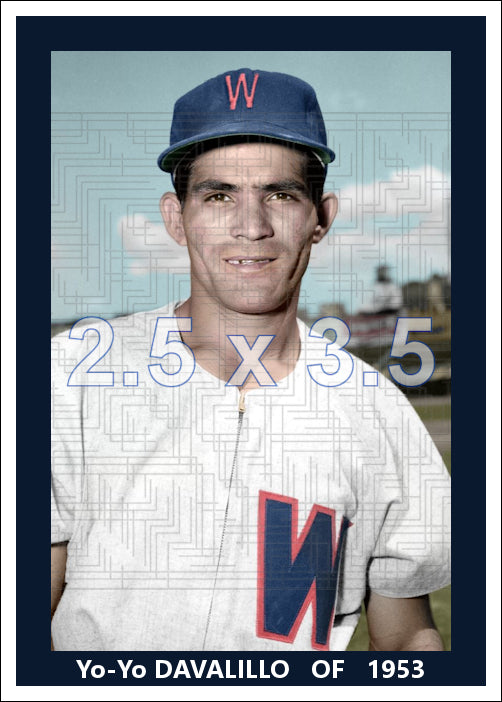 Yo-Yo Davalillo - 1953 Washington Senators - choose a size & style