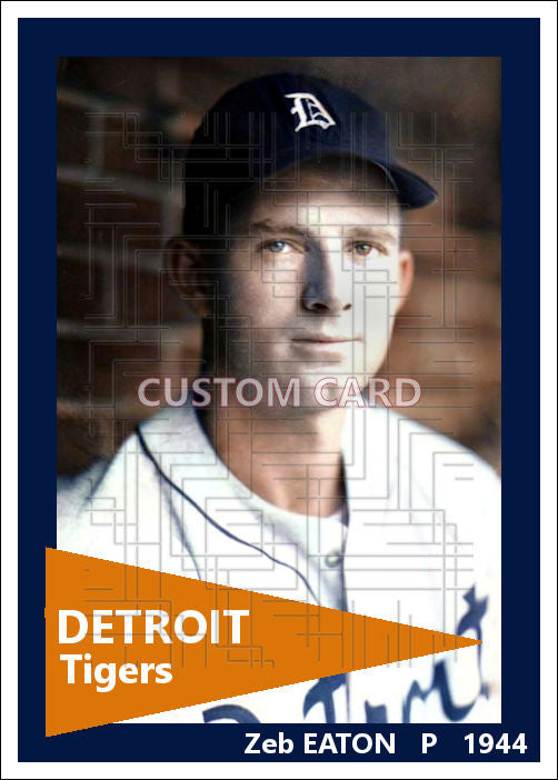 Zeb Eaton - 1944 Detroit Tigers - choose a size & style