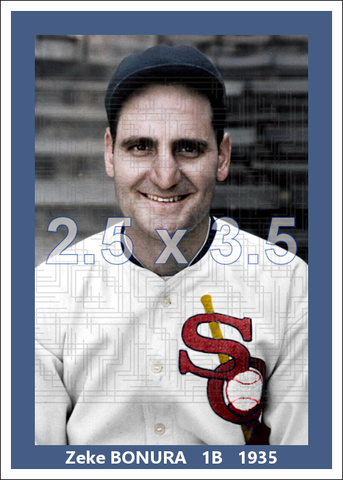 Zeke Bonura - 1935 Chicago White Sox - choose a size & style