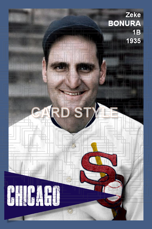 Zeke Bonura - 1935 Chicago White Sox - choose a size & style