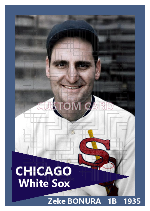 Zeke Bonura - 1935 Chicago White Sox - choose a size & style