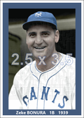 Zeke Bonura - 1939 New York Giants - choose a size & style