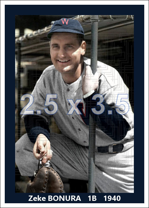 Zeke Bonura - 1940 Washington Senators - choose a size & style