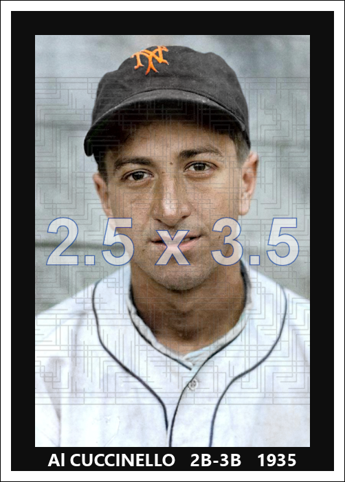 Al Cuccinello - 1935 New York Giants - choose a size & style
