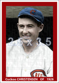 Cuckoo Christensen - 1926 Cincinnati Reds - choose a size & style